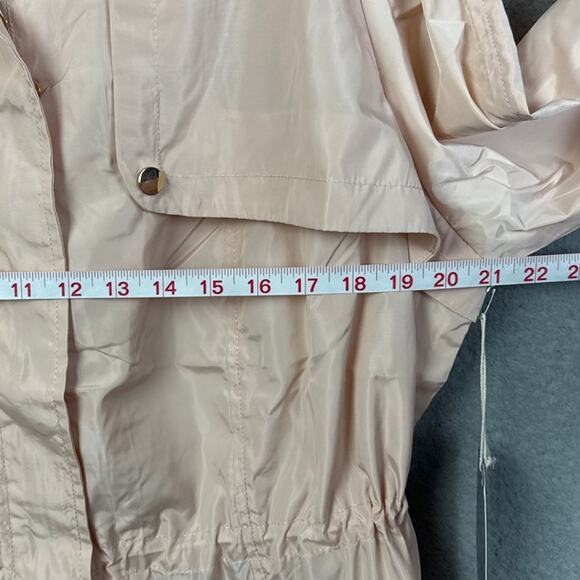Cavalini Originals Women's Pink Windbreaker Gold Hardware Full Zip Size 2X NWT - Picture 3 of 8